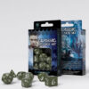 Classic RPG Dice Set Olive & White