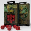 Celtic 3D Dice Set Red & Black