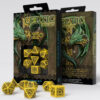 Celtic 3D Dice Set Yellow & Black