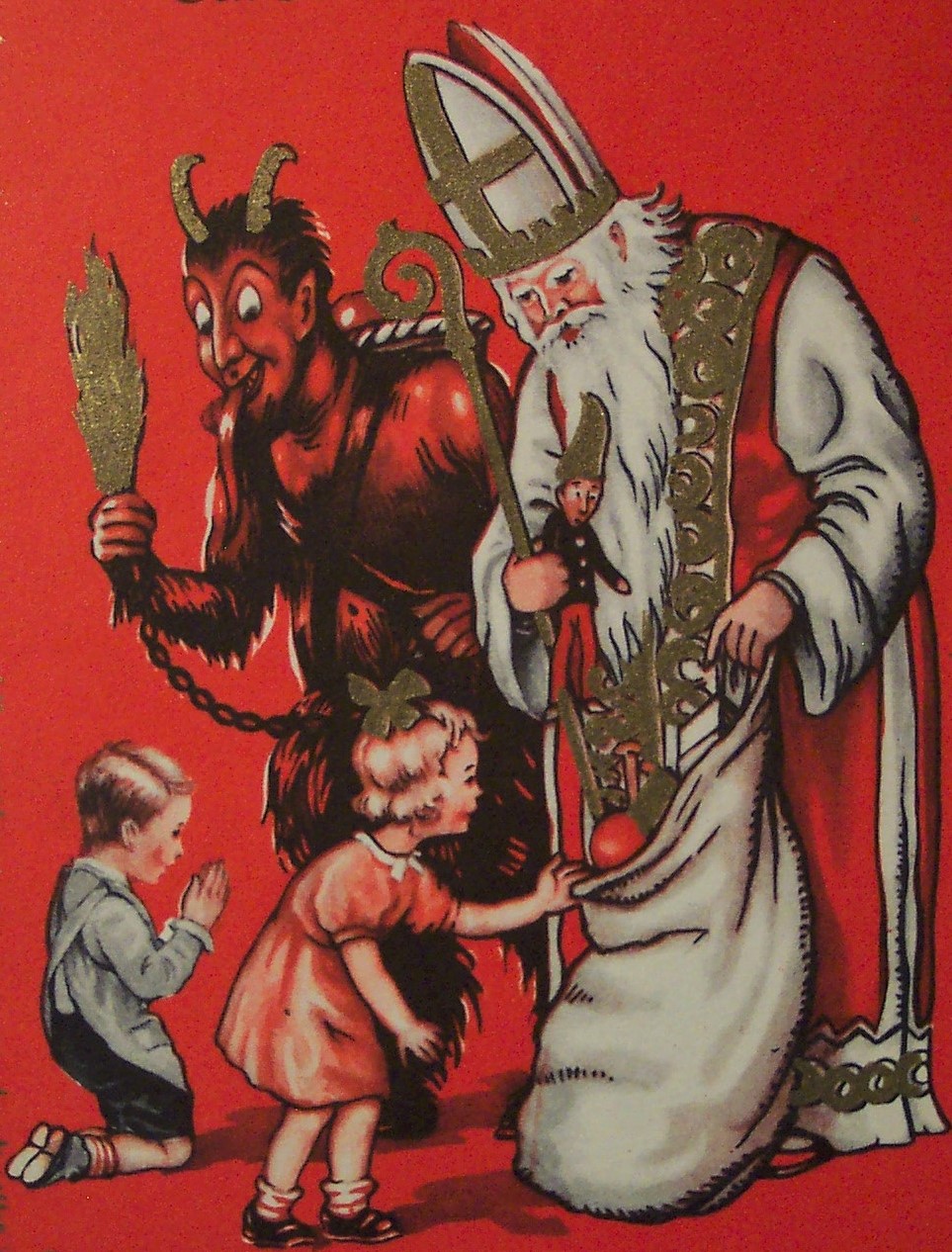 Santa Claus and Krampus