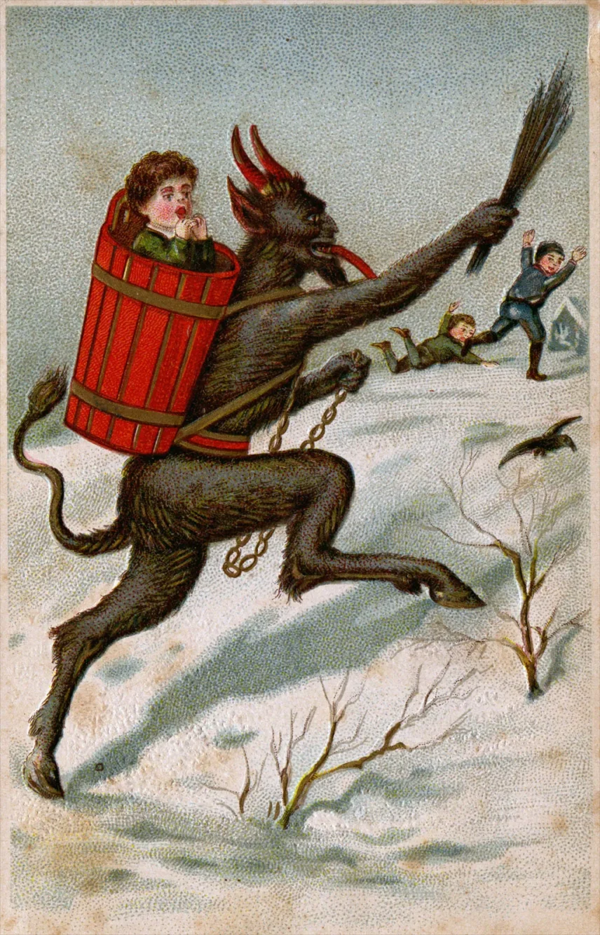 Krampus Austrian postcard 1910