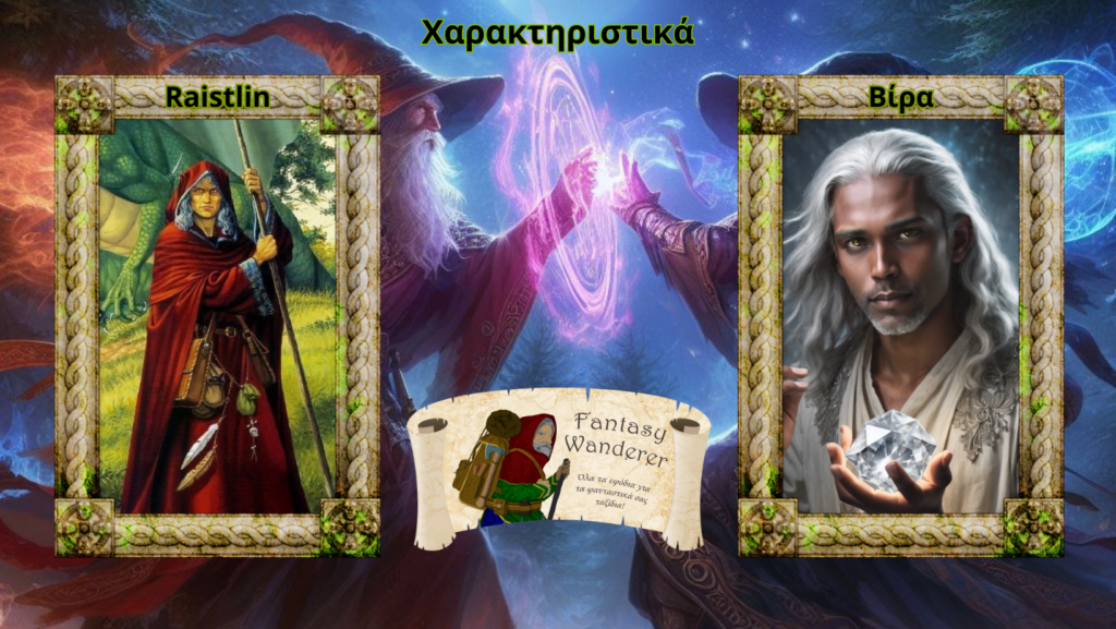 Χαρακτηριστικά Raistlin Majere Vs Βίρα Ινίγκα